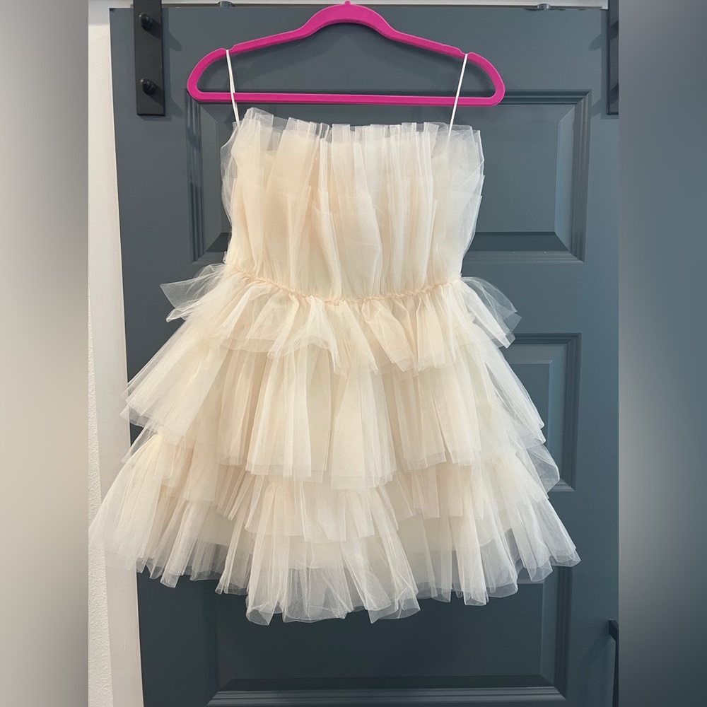 Mabel Cream Tulle Dress